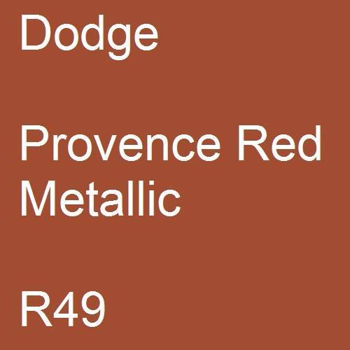 Dodge, Provence Red Metallic, R49.